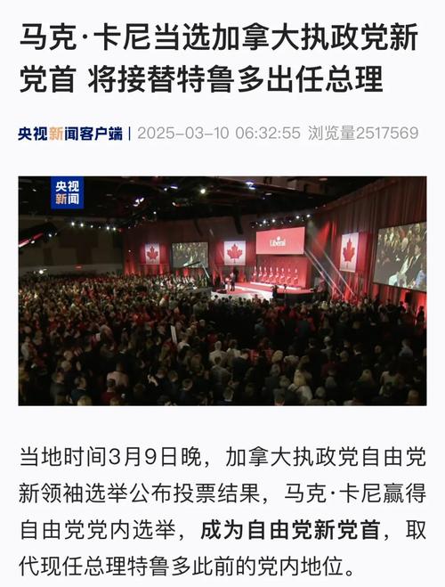 加拿大总理卡尼:将“永远不会”屈服于美国的威胁